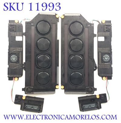 KIT DE BOCINAS ( 6 PZ ) PARA TV SAMSUNG  / NUMERO DE PARTE BN96-53039E / BN63-19451A / BN9653039E / 53039E / 6Ω/10W / PC+GF30 V-0 / PANEL CY-BT065JLAV1H / DISPLAY BN96-54607A / BN9640607A / MODELO QN65QN900BFXZA AA01 / QN65QN900BFXZA AD02